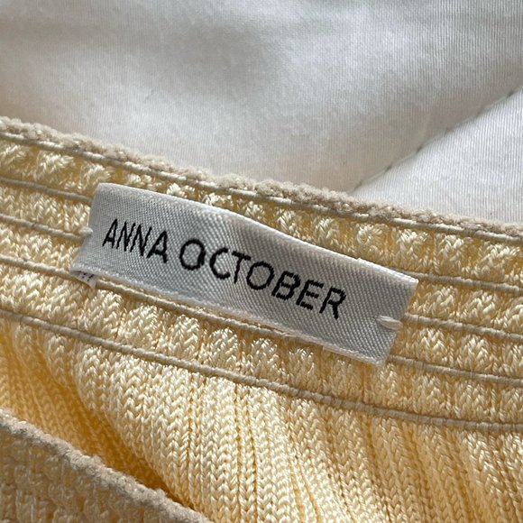 Anna October - Yellow Stevi Knitted Midi Skirt - 2022 season Brand new without t - Picture 5 of 9